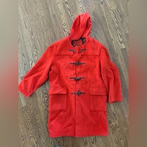 GLOVERALL Vintage Duffel Coat Hooded England Academia Classic Toggle Warm 42